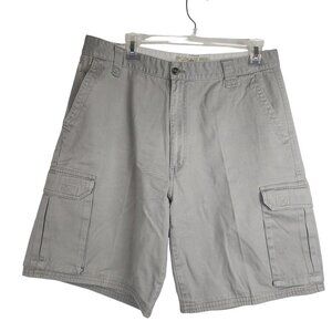 Penmans Cargo Shorts 100% Cotton 6 pocket Safari Beige Gray Size 34